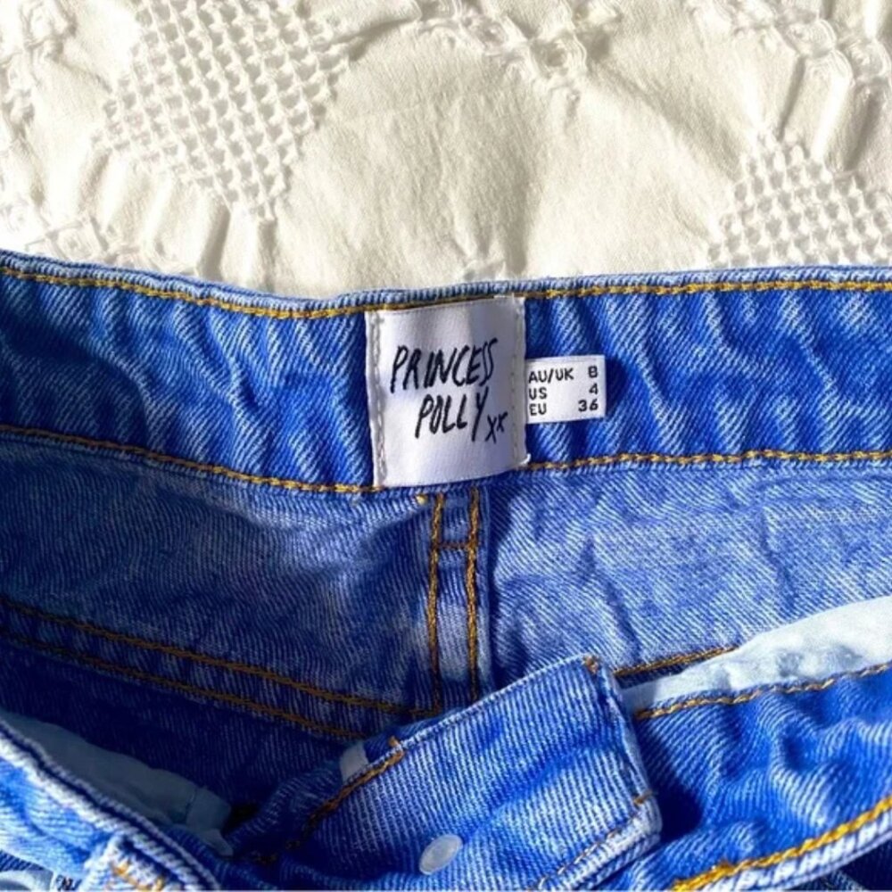 PRINCESS POLLY Mom Denim Jean Shorts